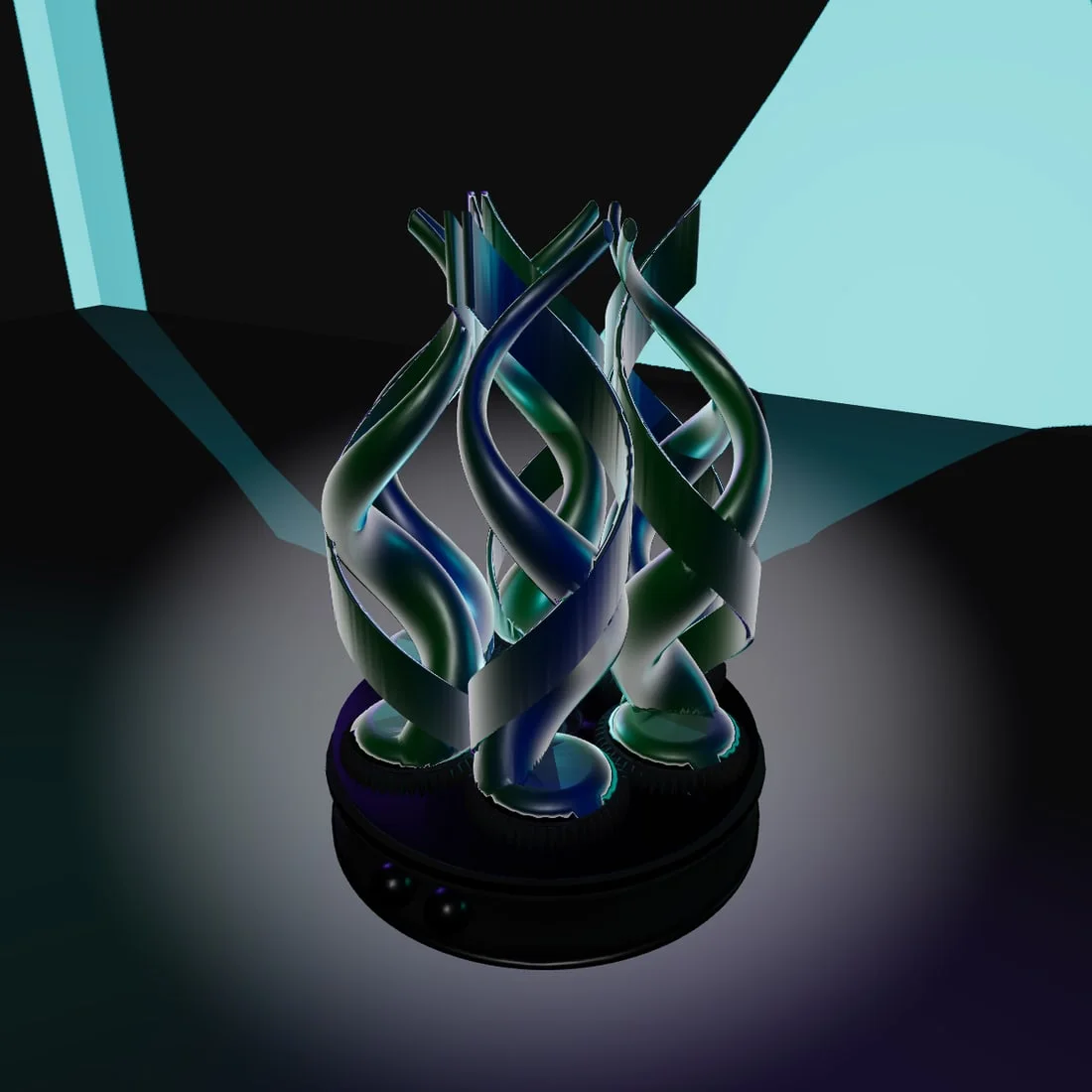 FlowMo Doppelspirale – Blau-Grün